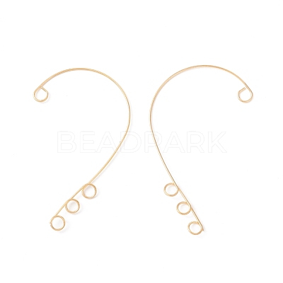 Ion Plating(IP) 316 Stainless Steel Ear Cuff Findings STAS-H148-01G-1