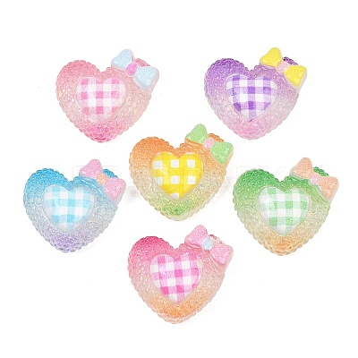 Transparent Resin Enamel Cabochons RE-CBAFAAF-01-1