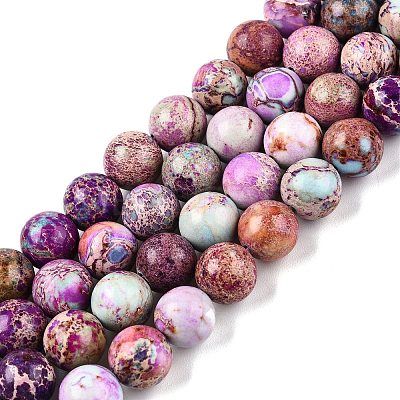 Natural Imperial Jasper Beads Strands G-N342-63I-1