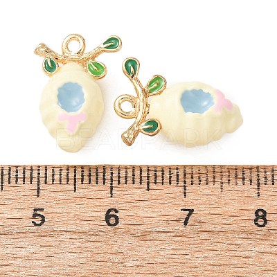 Alloy Enamel Pendants ENAM-F162-02A-01-1