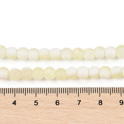 Frosted Crackle Glass Beads X1-GLAA-U001-8mm-M11-1