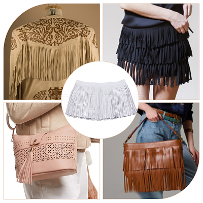 3M PU Leather Fringe Trim DIY-HS0002-30A-1