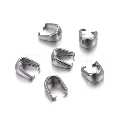 Tarnish Resistant 304 Stainless Steel Snap on Bails STAS-P223-04P-1
