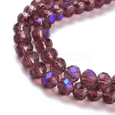 Electroplate Glass Beads Strands EGLA-A034-T10mm-L14-1