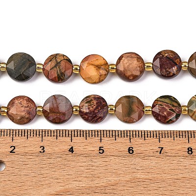 Natural Picasso Jasper/Polychrome Jasper Beads Strands G-C116-A118-01-1