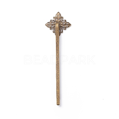 Brass Hair Bobby Pin Findings X-HJEW-H009-AB-1