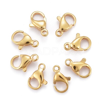 304 Stainless Steel Lobster Claw Clasps STAS-H352-01C-G-1
