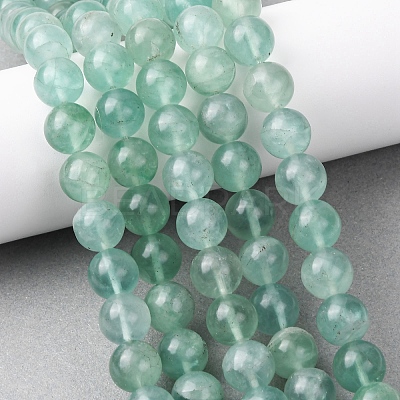 Natural Green Fluorite Beads Strands G-H343-D07-12mm-1