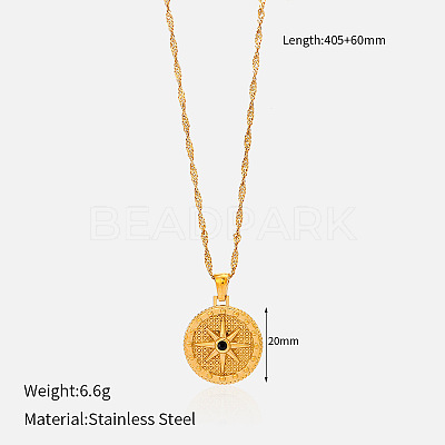 304 Stainless Steel Pendant Necklaces for Women FS-WG3C5F5-12-1
