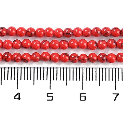 Synthetic Turquoise Beads Strands G-U004-02K-1