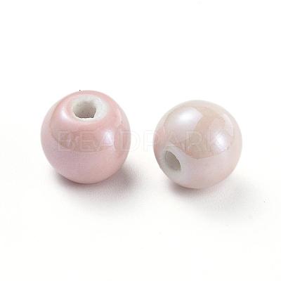 Glazed Porcelain Beads PORC-D001-12mm-08-1