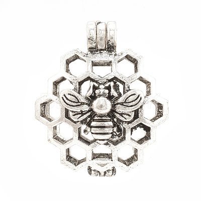 Alloy Locket Pendants PALLOY-S062-55AS-1