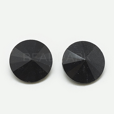 Pointed Back Glass Rhinestone Cabochons RGLA-T086-14mm-02-1