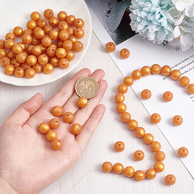 Food Grade Eco-Friendly Silicone Beads SIL-WH0010-10C-1