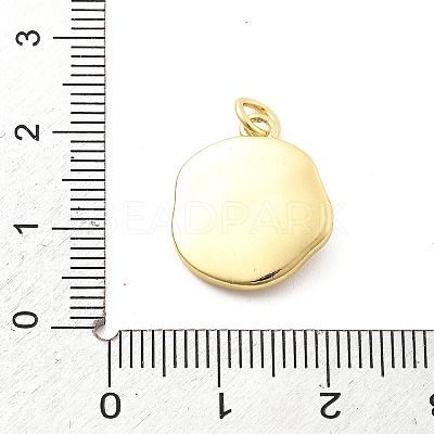 Ocean Theme Brass Enamel Pendants KK-Q029-01D-G-1