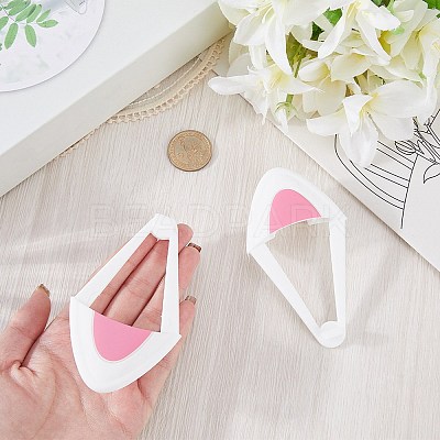 1 Pair Silicone Cat Ear Headphones Decorations DIY-CP0013-62A-1