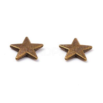 Zinc Alloy Cabochons PALLOY-WH0036-24AB-1