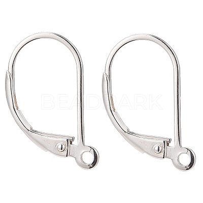 925 Sterling Silver Leverback Earring Findings STER-G027-22S-1