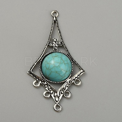 Synthetic Turquoise Chandelier Component Links FIND-TAC0011-49C-AS-1
