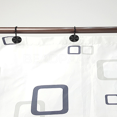 6Pcs Iron Shower Curtain Hook for Bathroom AJEW-LP0006-36B-1
