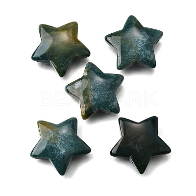 Natural Moss Agate Pendants G-NH0049-01-1