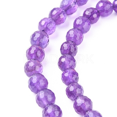 Natural Amethyst Beads Strands G-C073-6mm-3-1