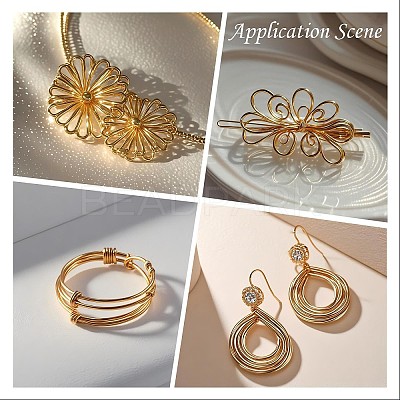 Round Copper Jewelry Wire CWIR-Q006-0.8mm-G-1