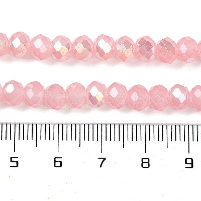 Baking Electroplate Glass Beads Strands DGLA-A039-J10mm-B08-1