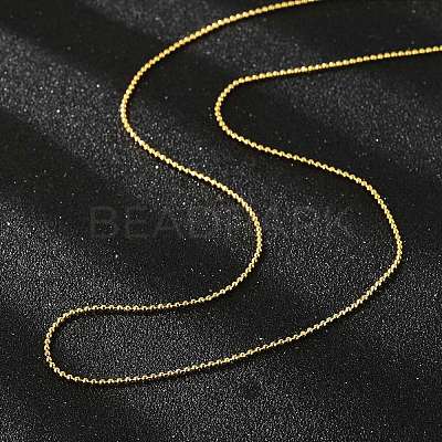 Brass Ball Chain Necklaces MAK-L009-06G-1