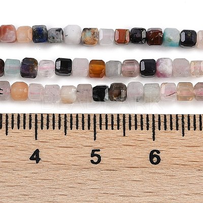 Natural Mixed Gemstone Beads Strands X-G-K312-01A-01-1