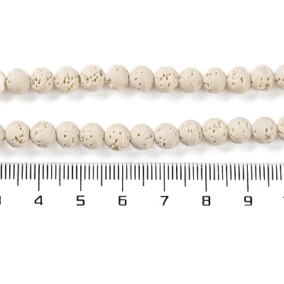 Synthetic Lava Rock Dyed Beads Strands G-H311-08A-04-1