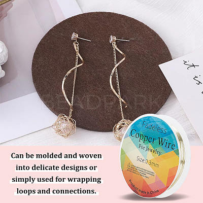6 Rolls 6 Size Copper Jewelry Wire CWIR-FG0001-05LG-1