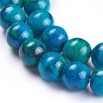 Synthetic Chrysocolla Beads Strands G-F647-02-A-01-1