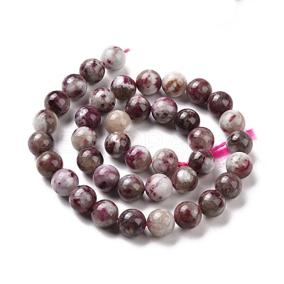 Natural Plum Blossom Tourmaline Beads Strands G-P477-01C-01-1