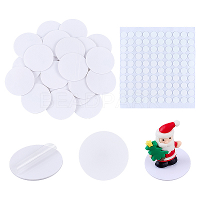 85Pcs Flat Round Acrylic Action Figure Display Pedestals ODIS-FG0002-14A-1