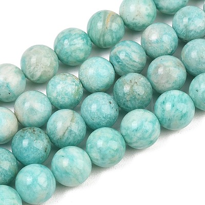 Natural Amazonite Beads Strands G-F461-12-10mm-01-1