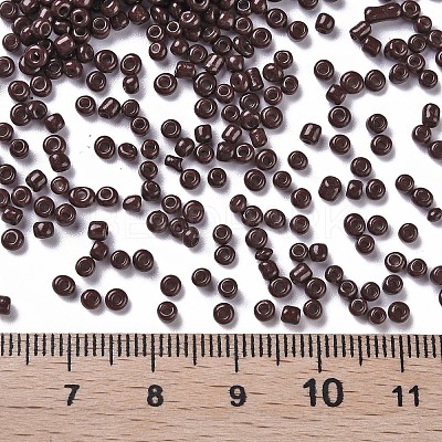 Baking Paint Glass Seed Beads SEED-S001-K18-1