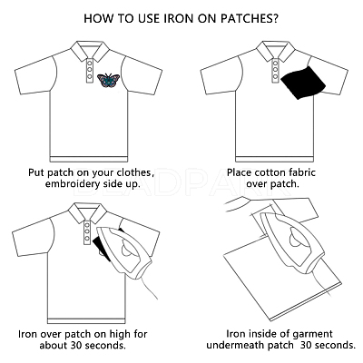 Computerized Embroidery Cloth Iron On Patches FIND-T030-109A-1