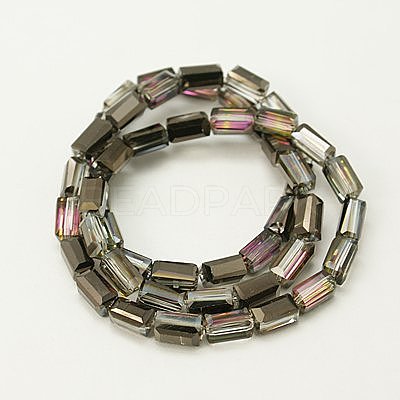 Electroplate Glass Beads EGLA-J023-8x4mm-04-1