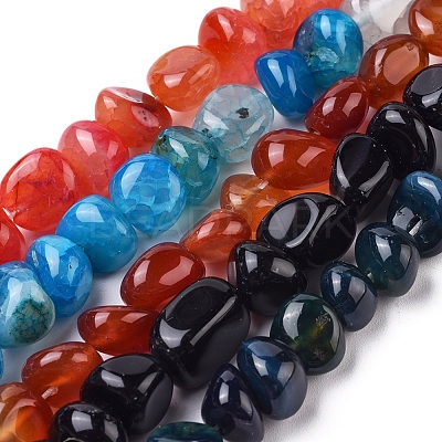 Natural Agate Beads Strands G-L560-L-1
