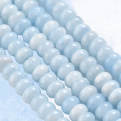 2 Strands Natural White Jade Beads Strands G-PA0001-23D-1