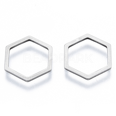 Non-Tarnish 201 Stainless Steel Linking Rings STAS-N090-T03-1-1