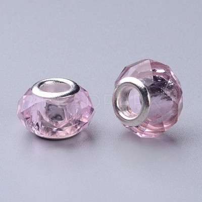 Handmade Glass European Beads GPDL25Y-29-1