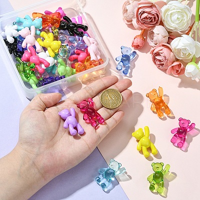 40Pcs 20 Colors Opaque Acrylic Pendants FIND-YW0005-77-1