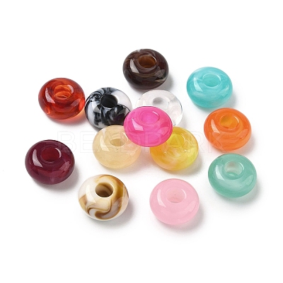 Tow Tone Acrylic Beads OACR-C040-07-1