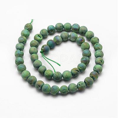 Electroplated Natural Quartz Crystal Beads Strands G-K174-01A-1