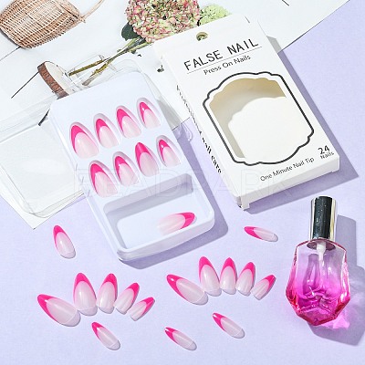 ABS Plastic Full Cover Press On False Nails DIY-CJC0006-12B-1
