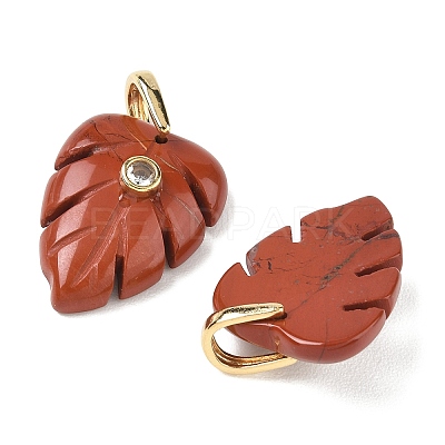 Natural Red Jasper Pendants GG-CBA105B-01G-G-1