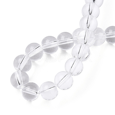 Transparent Glass Beads Strands GLAA-T032-T10mm-13-1