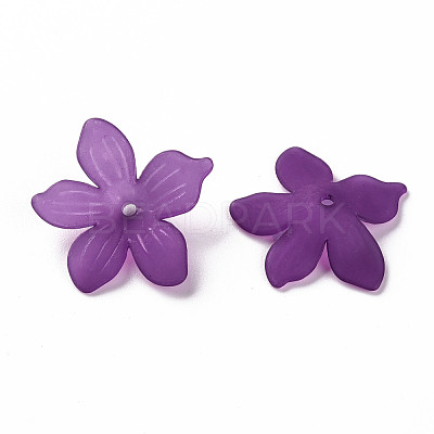 Frosted Acrylic Bead Caps MACR-S371-05A-743-1